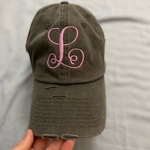 Cursive L baseball hat
